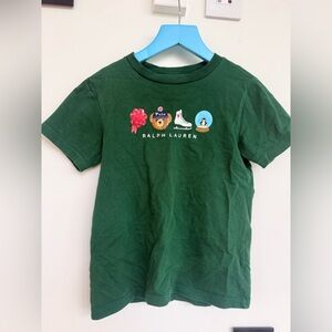 Ralph Lauren Boys Forest Green Graphic Short Sleeve Tee